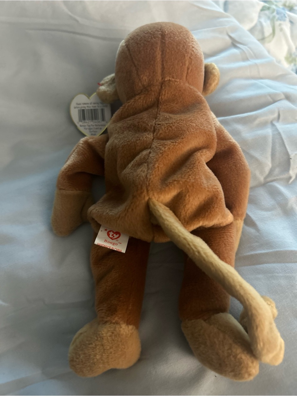 BONGO Brown and Cream Plush Monkey Stuffed Animal - Picture 2 of 3